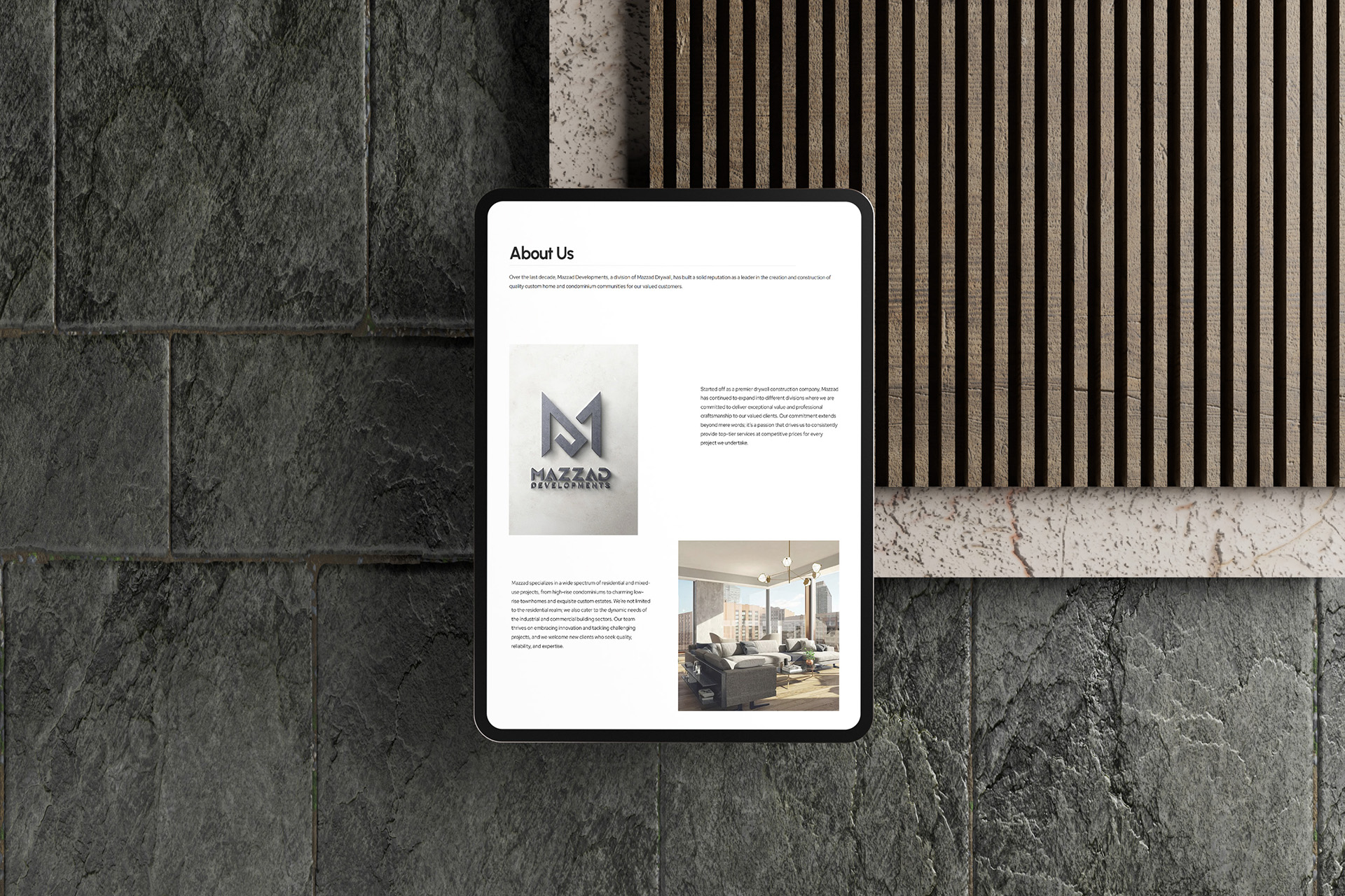 Mazzad Developments Branding